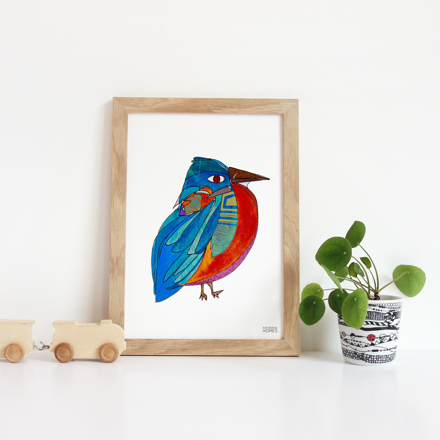 Katherine Homes Eastern Bluebird Print 